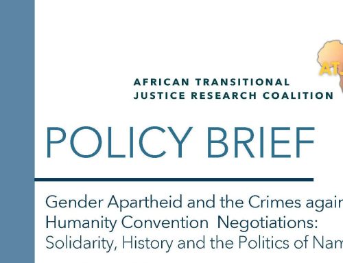 Gender Apartheid and the Crimes against Humanity Convention Negotiations: Solidarity, History and the Politics of Naming